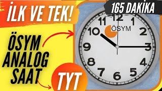 165 DAKİKA TYT SÜRE SAYACI ANALOG  YKS  İLK ve TEK [upl. by Camroc]