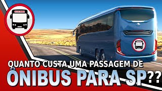 QUANTO CUSTA UMA PASSAGEM DE ÔNIBUS PARA SÃO PAULO [upl. by Auhsuj]