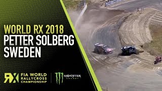 Petter Solbergs Joker Lap Problem  World Rallycross of Sweden 2018 [upl. by Blum932]