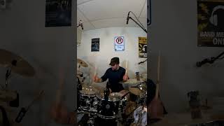 livin On A Prayer Bon Jovi cover drumsrock drumcover drumperformance 80smusic 80srock [upl. by Lammaj]