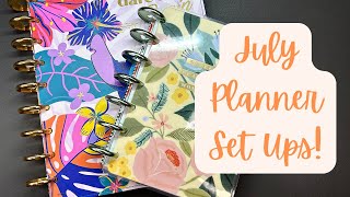 2024 MidYear Planner Set Ups  Classic Vertical Happy Planner amp Mini Happy Planner [upl. by Feodore]