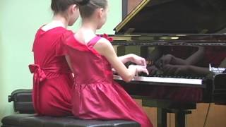 Tchaikovsky Waltz from quotSleeping Beautyquot piano duet [upl. by Lehcsreh]