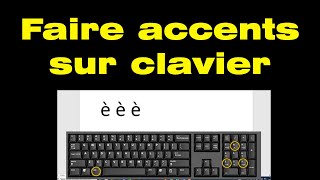 Comment faire les accents sur le clavier [upl. by Pryce200]