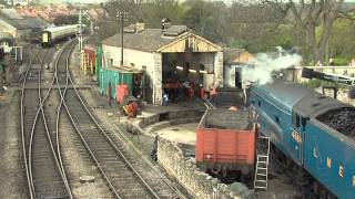 Cathedrals Express to Swanage with 4464 Bittern 190412 [upl. by Shellie]