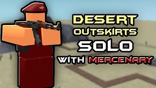 Solo Desert Outskirts with Mercenary  Roblox Tower Battles [upl. by Burnight]