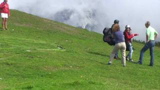 Tandem Paragleiter Start in WerfenwengSalzburg [upl. by Ahsinrac94]