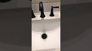 American Standard Rumson 8 in Widespread 2Handle Bathroom Faucet in Matte Black [upl. by Lugar]