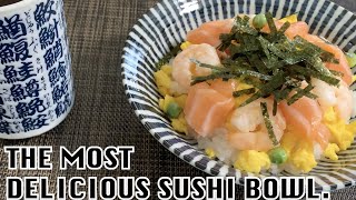 【Best sushi bowl】How to make chirashi sushi [upl. by Nyladnek]