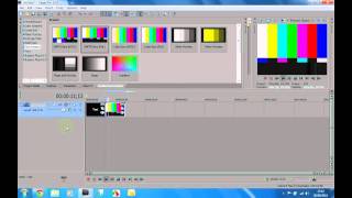 How To Use Test Patterns In Sony Vegas Pro 10 [upl. by Anirroc]