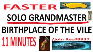 Faster Solo Grandmaster Birthplace of the Vile  Titan  Destiny 2 [upl. by Eilram]