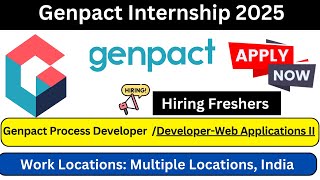 Genpact is Hiring 2025 [upl. by Madonia633]