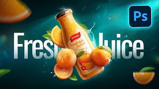 TOP NOTCH Product manipulation advertising design✅🔥 Full Photoshop tutorial [upl. by Shandee]