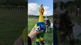 Screaming Chicken Toy Stress Toys Props Screaming Chicken Squeaky Chicken Football Rooster Toy [upl. by Nirre]