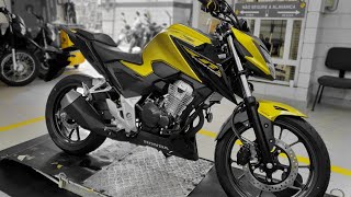 NOVA CB TWISTER 300F CBS AMARELA 2023 l LANÇAMENTO HONDA EM DETALHES [upl. by Englis493]