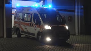 4K  Cambio Sirena  Ambulanza Seregno Soccorso in emergenza [upl. by Dorfman834]