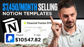 Earn 7450 per Month by Selling NOTION TEMPLATES [upl. by Anomor729]