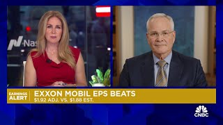 Exxon Mobil CEO Darren Woods on Q3 results Company transformation is beginning to manifest itself [upl. by Fachini]