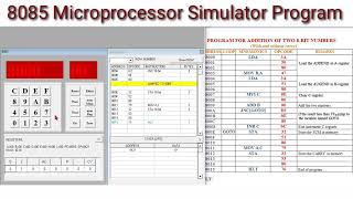 8085 Microprocessor simulator [upl. by Minier537]