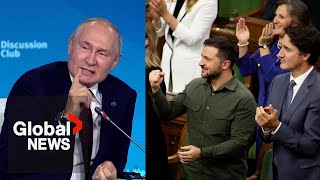 quotAn idiot or a bastardquot Putin rips Canada House speaker who invited Nazi veteran to Parliament [upl. by Annoik]