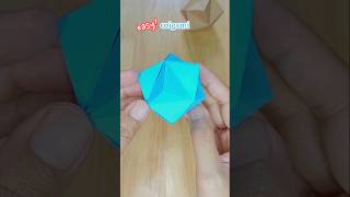 Origami 3D polygon star  no cut no glue single sheet only [upl. by Alejna]