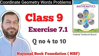 Class 9 Exercise 71 NBF Maths Ex 71 Class 9th federal board FBISE Math national Book foundation [upl. by Clarkin]