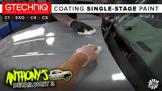 Coating SingleStage Paint Metal Plastic Trim amp More w GTECHNIQ  NASTY TRUCK DETAIL PART 3 [upl. by Adlen]