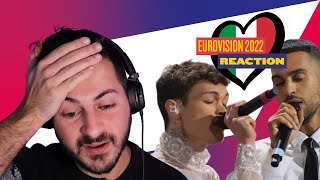 EUROVISION 2022 🇮🇹 ITALY REACTION  MAHMOOD AND BLANCO  BRIVIDI 🥲🥲🥲 [upl. by Hartzell]