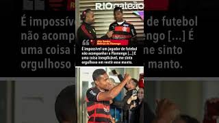 ALEX SANDRO SE DECLARA AO FLAMENGO É uma coisa inexplicável 🔴⚫ shorts [upl. by Nrek]