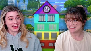 building a house in the sims but every room is a different color AGAIN [upl. by Llemert]