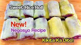 PATOK NA PANG NEGOSYO 2021 SWEET RICE ROLL Masarap na Meryenda Sigurado ang Kita [upl. by Dauf]