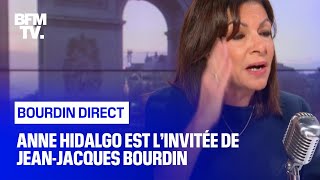 Anne Hidalgo face à JeanJacques Bourdin en direct [upl. by Thomajan870]