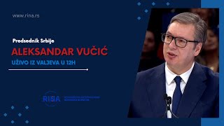 Uživo  Aleksandar Vučić na predizbornom mitingu u Valjevu [upl. by Ynotna622]