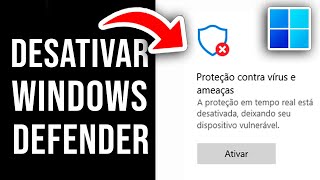 Como desligar ou desabilitar o Windows Defender no Windows 1011  Guia Completo [upl. by Nuoras358]