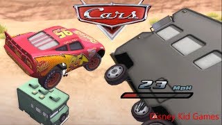 Disney Pixars Cars Movie Game  Crash Mcqueen 30  Dare Devil McQueen [upl. by Adlei]