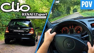 Renault Sport Clio 182  POV  FLYBYS  SOUND 4K UHD [upl. by Ajiam]