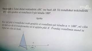 KLASA8MATEMATIK RRETULLIMI ROTACIONII FIGURAVE GJEOMETRIKE [upl. by Nrubyar]