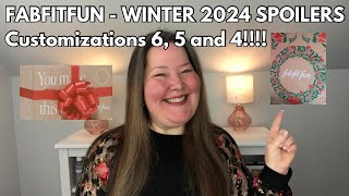 FabFitFun Spoilers  Winter 2024  Customizations 6 5 amp 4 Spoiler [upl. by Veedis40]