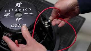 Hifonics HFX12D4 Subwoofer Wiring Tutorial [upl. by Keating587]