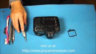 How to Replace the Rear LCD Window on a DSLR Nikon D70 [upl. by Lucia316]