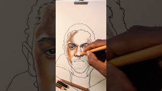 Drawing Kendrick Lamar shorts kendricklamar art [upl. by Avner]