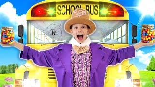 Willy Wonka SAVES SchooL Bus ChocolatE StoRe From Sneaky ImpoSteR [upl. by Sivlek]