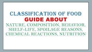 Classification of Food Blanching Pasteurization Sterilization Autolysis Shelflife [upl. by Belva]