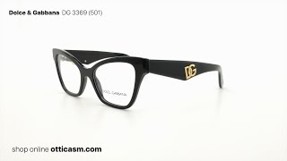 Occhiali da Vista Dolce amp Gabbana DG 3369 501 [upl. by Ecirtnom26]