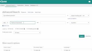 Plataforma de ProQuest Búsqueda Avanzada [upl. by Skier]