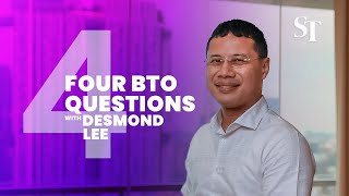 4 BTO questions with Desmond Lee [upl. by Heinrik553]