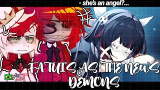 •Hazbin Hotel React to Fatui Genshin Impact as the news Demons• GACHA CLUB 🇧🇷🇺🇸 [upl. by Vories]