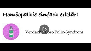 Verdacht Post Polio Syndrom [upl. by Ruddy687]