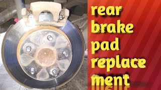 Maruti Suzuki S Cross Rear Break Pad Replacement [upl. by Bennir227]