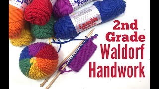 WALDORF HANDWORK KNITTED BALL  BEGINNER LEVEL [upl. by Popele]