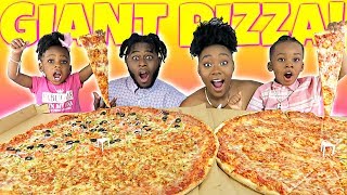 THE BIGGEST Pizza MUKBANG EVER  NEW YORK STYLE PIZZA  CHEESY  EATING SHOW  Family Mukbang  먹방 [upl. by Eramat118]